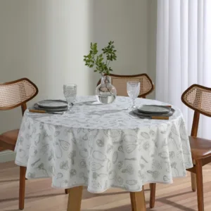 Toalha de Mesa Redonda Athenas Legumes 1,60 m Döhler