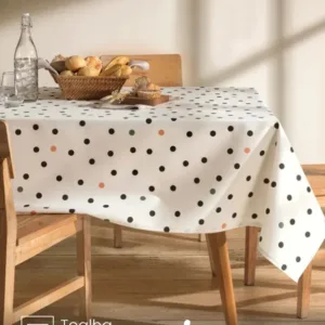 Toalha de Mesa Retangular 8 lugares Athenas Menu 1,60X2,50 m Döhler