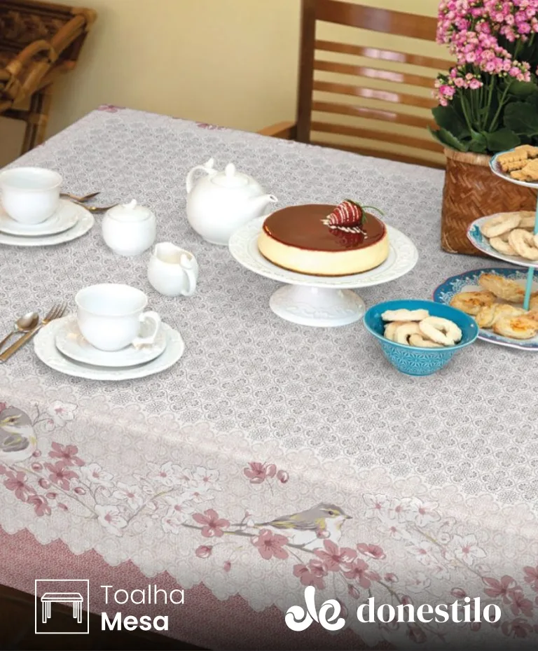 Toalha de Mesa Retangular Lepper 8 lugares Campos 1,55X2,50 m Toalha de Mesa Retangular Lepper 8 lugares Campos 1,55X2,50 m