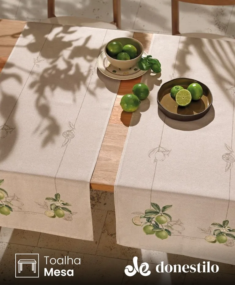 Trilho de Mesa Döhler Renova Limone 45X1,60 m Trilho de Mesa Döhler Renova Limone 45X1,60 m